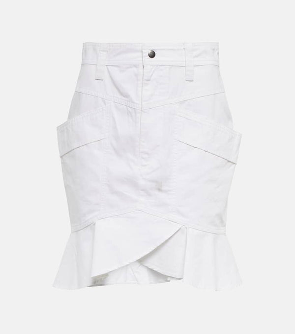 Marant Etoile Regane ruffle cotton skirt