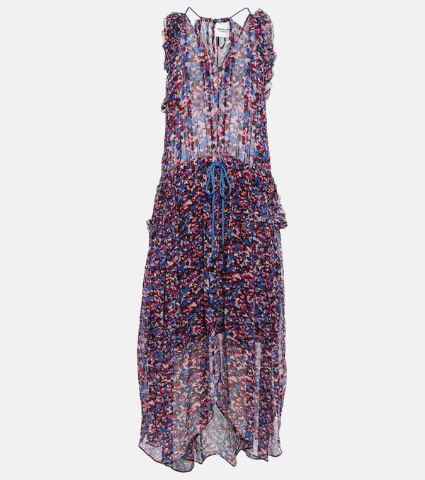 Marant Etoile Fadelo printed chiffon maxi dress