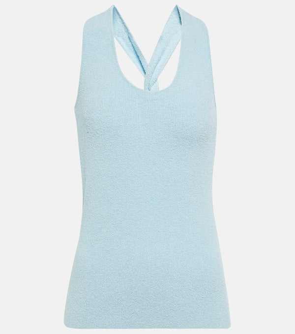 Nanushka Ribbed-knit cotton-blend tank top