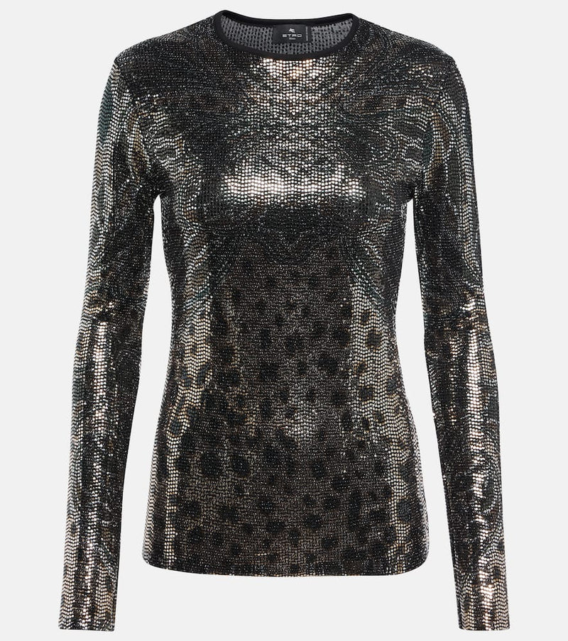 Etro Paisley jersey top