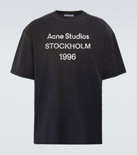 Acne Studios Logo-print cotton-blend T-shirt