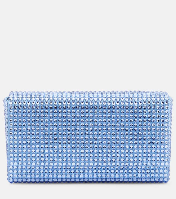 Amina Muaddi Superamini embellished clutch