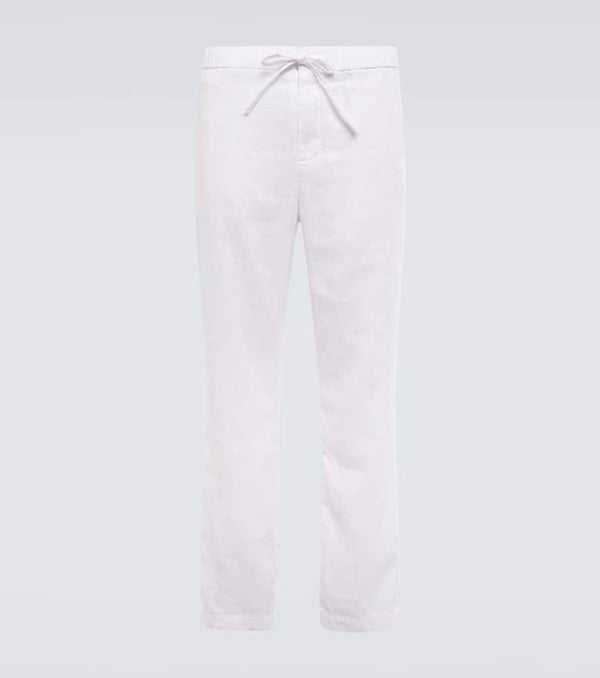 Frescobol Carioca Oscar straight linen and cotton chinos