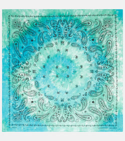 Alanui Bandana printed cotton chiffon scarf