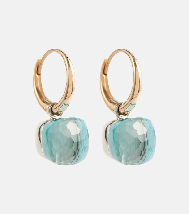 Pomellato Nudo Petit 18kt gold earrings with topaz