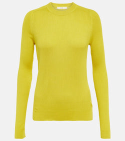 CO Ribbed-knit silk sweater