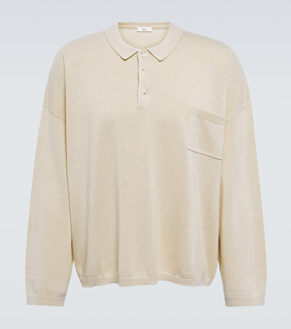 Commas Linen and cotton polo top