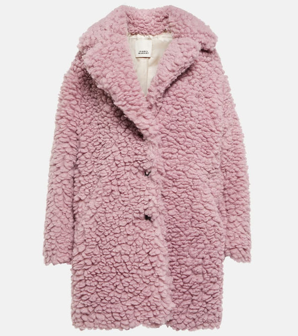 Isabel Marant Sabrinega faux shearling coat