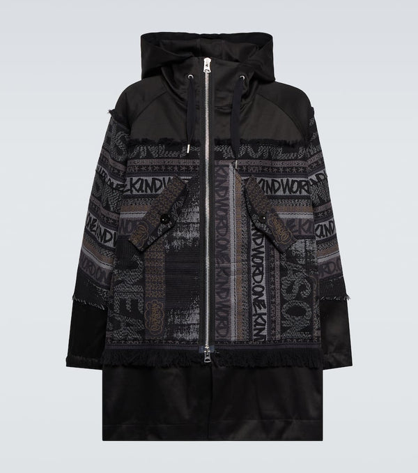 Sacai X Eric Haze jacquard jacket