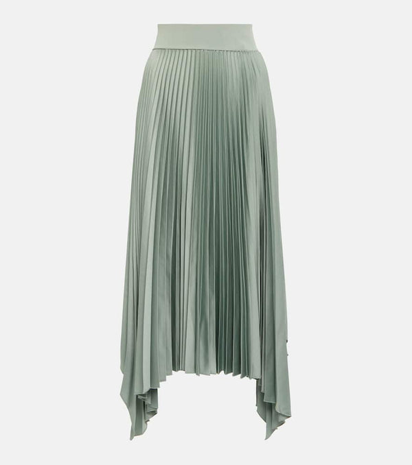 Joseph Ade pleated A-line crêpe midi skirt