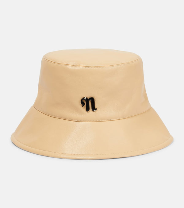 Nanushka Caran logo bucket hat