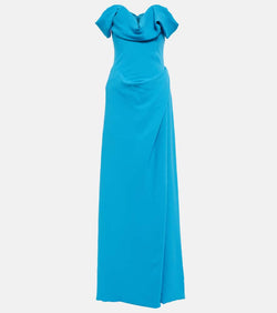 Vivienne Westwood Oriana crêpe off-shoulder gown