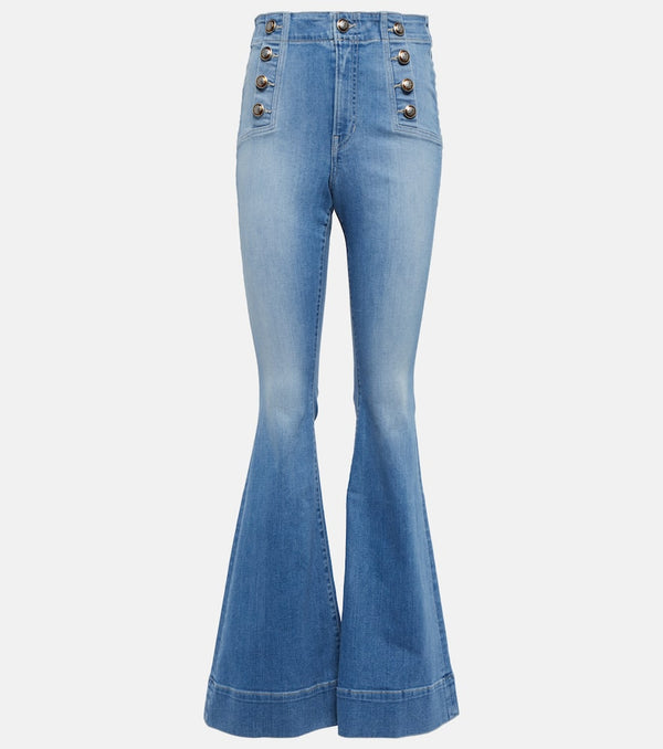 Veronica Beard Sheridan high-rise flared jeans