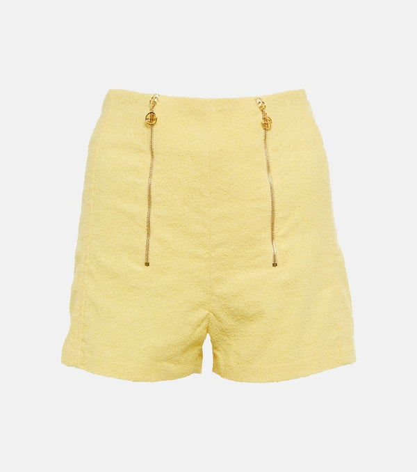 Patou High-rise tweed shorts