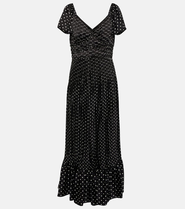 Polo Ralph Lauren Polka-dot crêpe midi dress