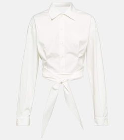 Ami Paris Self-tie cotton shirt