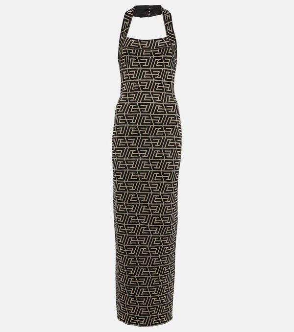 Balmain Monogram jacquard maxi dress