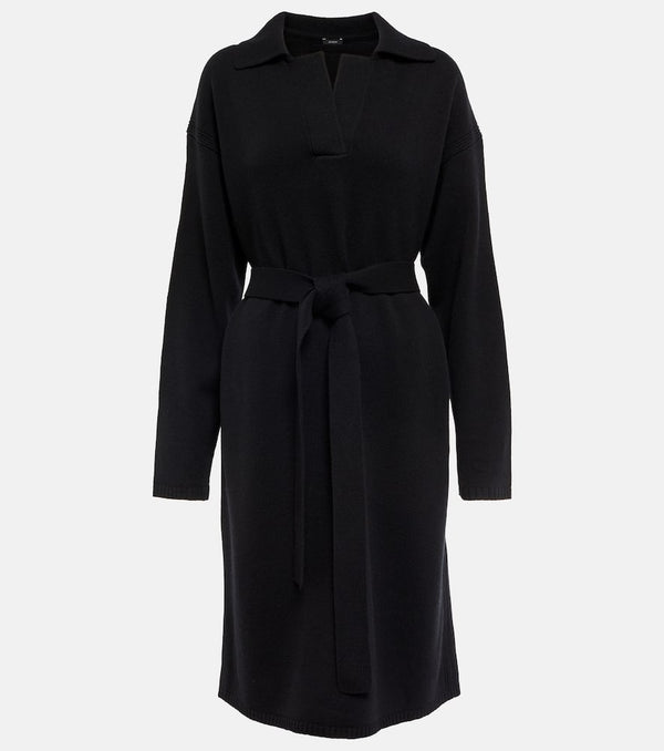 Joseph Belted wool midi dress