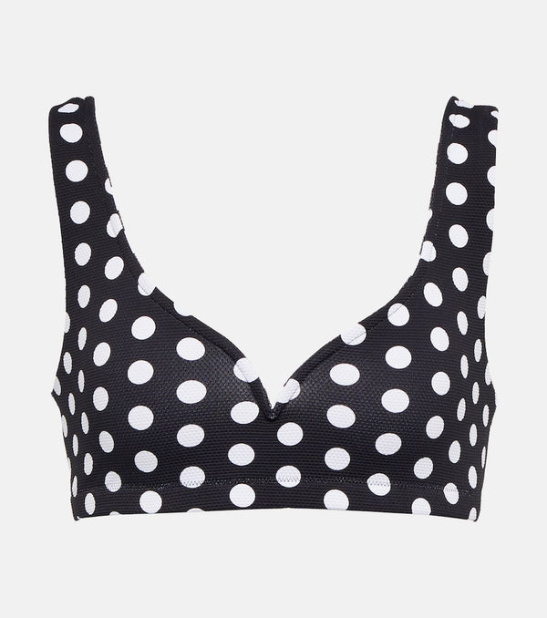 Alexandra Miro Kamala polka-dot bikini top