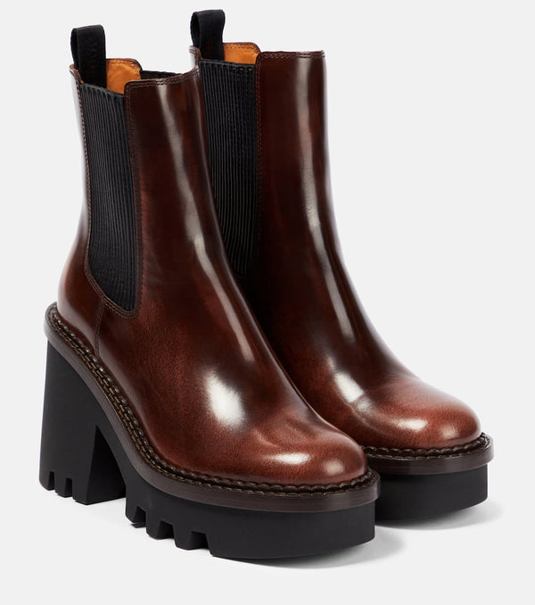 Chloé Owena leather Chelsea boots