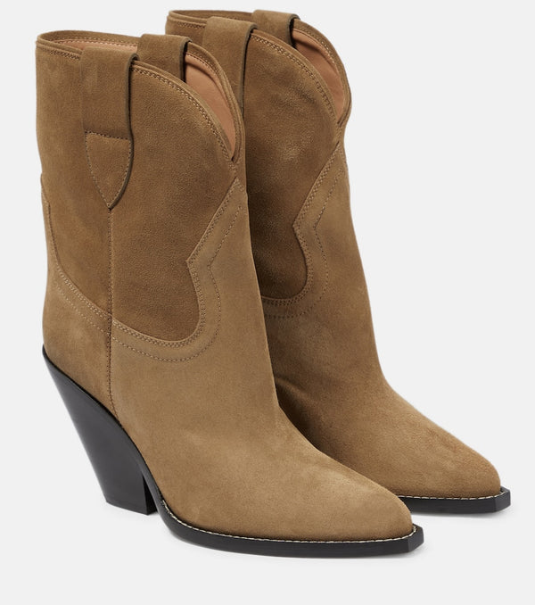 Isabel Marant Leyane suede mid-calf cowboy boots