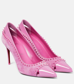 Christian Louboutin Duvette Spikes 85 suede pumps