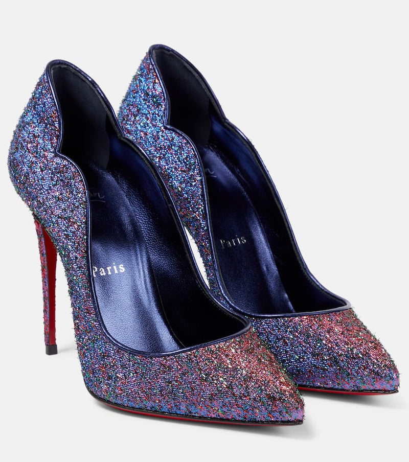 Christian Louboutin Hot Chick 100 Lurex Pumps Multicoloured