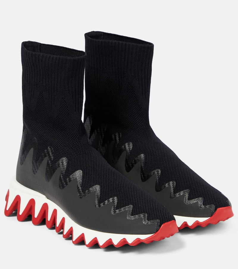 Christian Louboutin Sharky Sock Sneakers Black