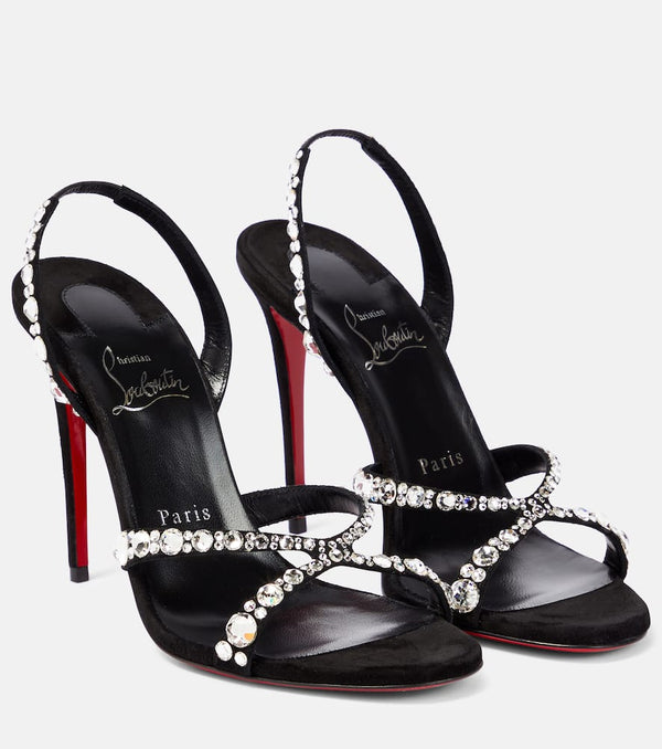 Christian Louboutin Emilie embellished slingback sandals