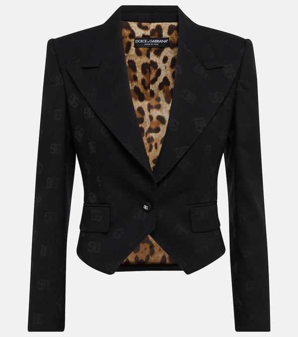 Dolce & Gabbana Cropped wool-blend blazer