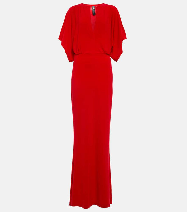 Norma Kamali Obie jersey maxi dress