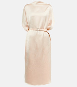 MM6 Maison Margiela Satin midi dress