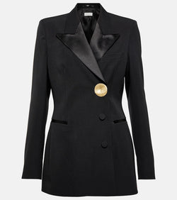 Dries Van Noten Embellished wool-blend blazer