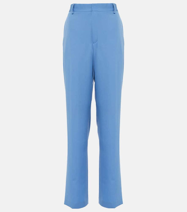 Dries Van Noten Straight wool gabardine pants