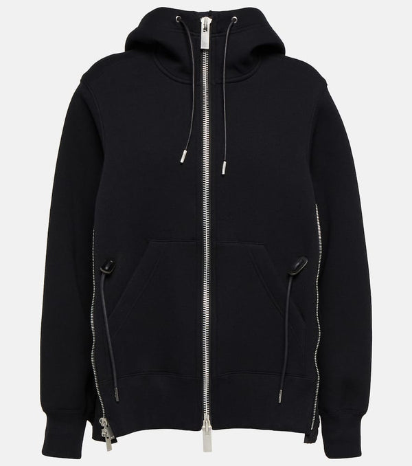 Sacai Sponge Sweat x Nylon Twill hoodie