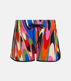 Pucci Onde cotton-blend shorts