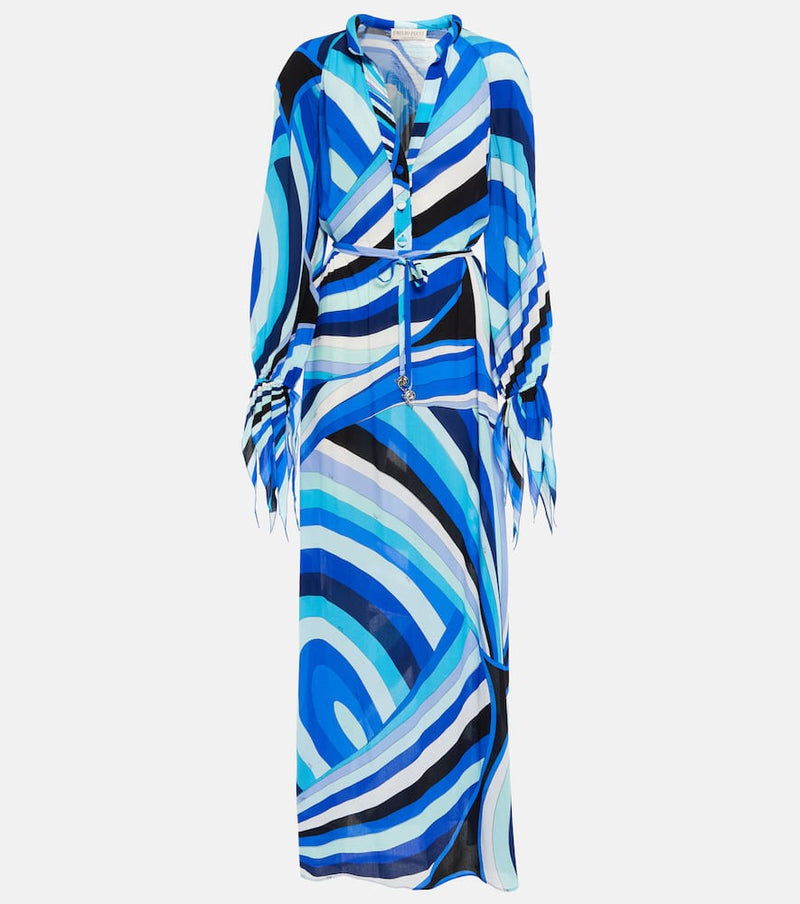 Pucci Printed satin kaftan