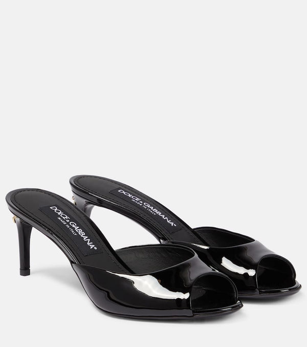 Dolce & Gabbana Patent leather mules