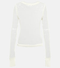 Jean Paul Gaultier Sequined net top