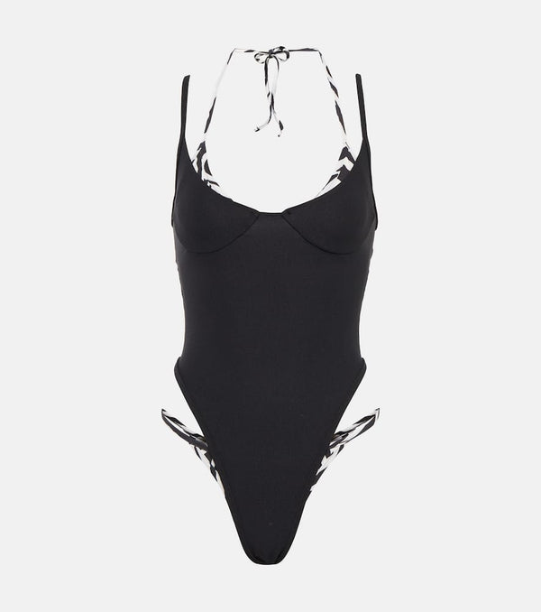 Same Double Layer one-piece swimsuit