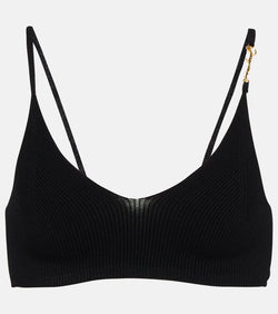 Jacquemus Le Bandeau Pralu ribbed-knit crop top