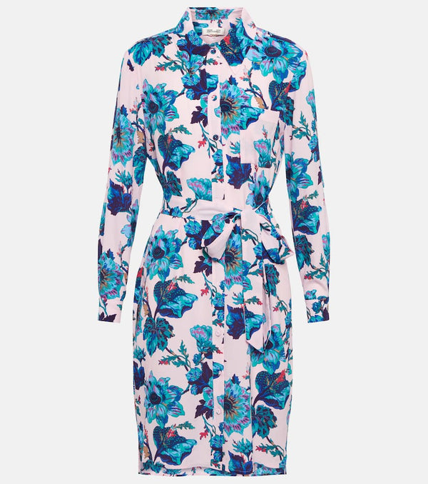 Diane von Furstenberg Prita floral-print shirt minidress