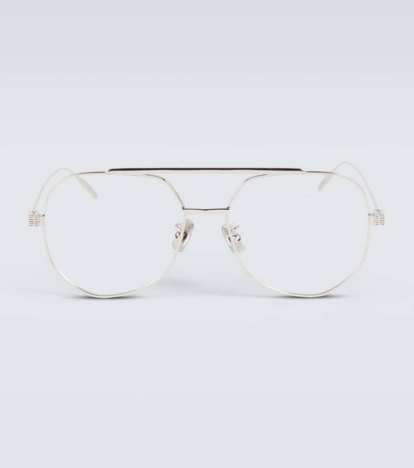 Givenchy Metal-frame aviator glasses