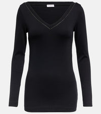 Brunello Cucinelli Cotton-blend top