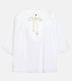 Jil Sander Pleated cotton top