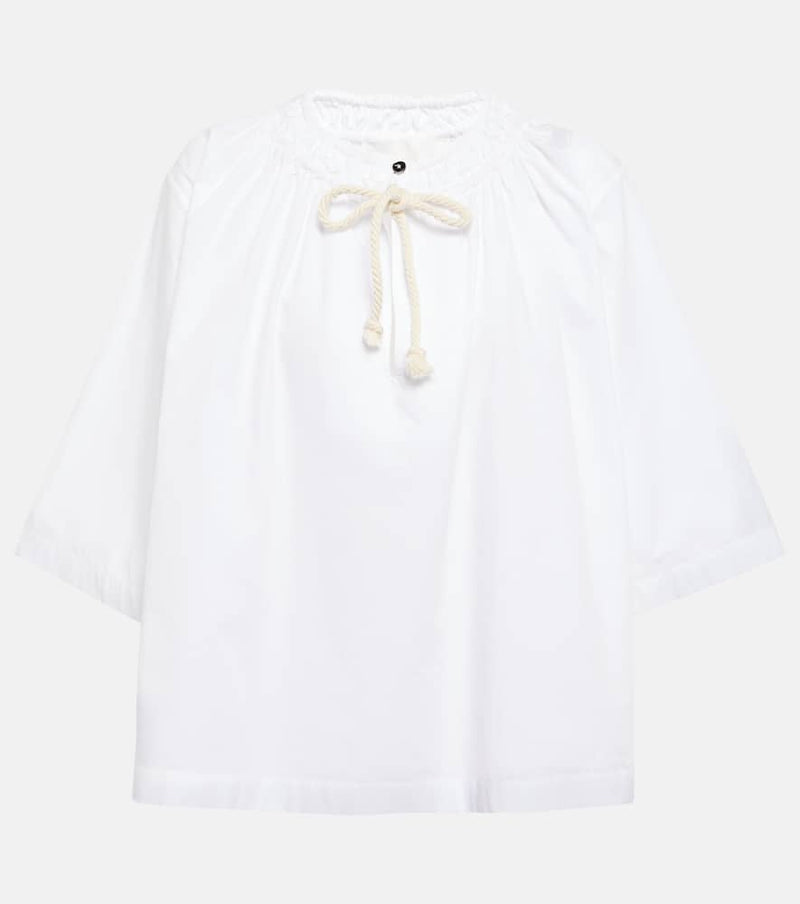 Jil Sander Pleated cotton top