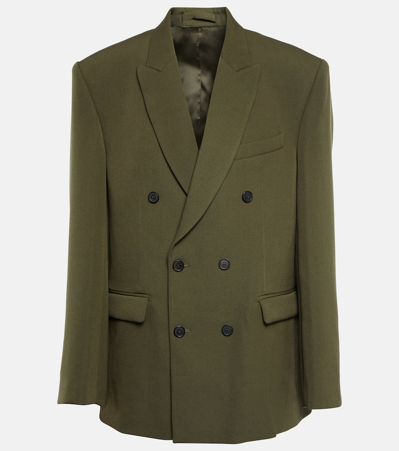 Wardrobe. NYC Double-breasted virgin wool blazer