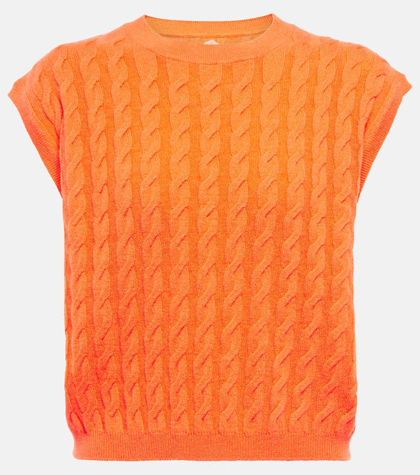 Jardin des Orangers Cable-knit cashmere sweater vest