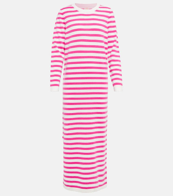 Jardin des Orangers Striped wool and cashmere maxi dress