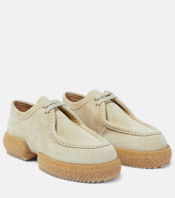 Dries Van Noten Lace-up suede loafers